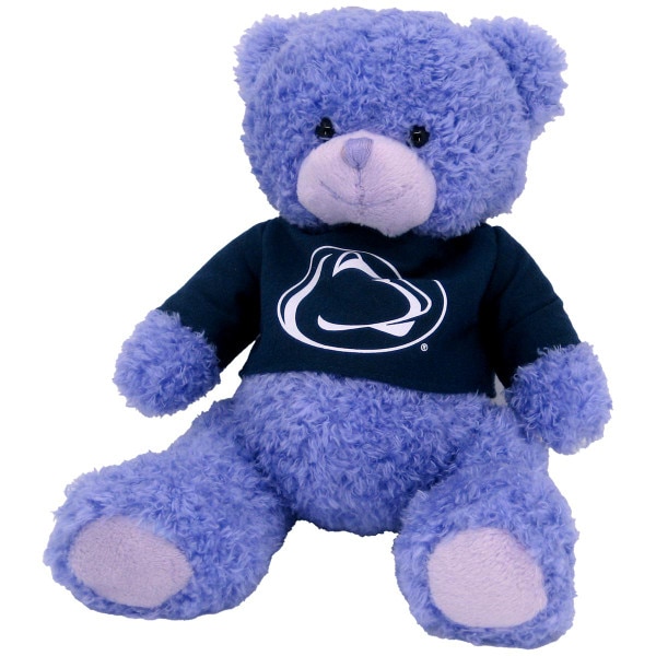plush candy cub purple bear with Penn State t-shirt